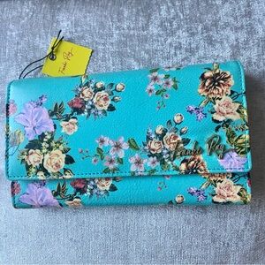 Frankie Ray Floral Leather Trust Fund Wallet NWT